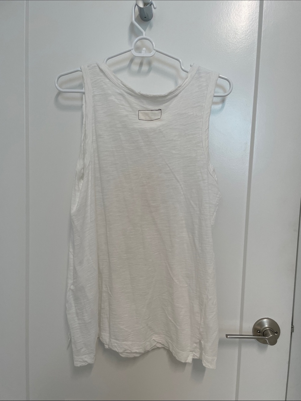 Current/Elliott White Ribbed Tank Top - Picture 4 of 4